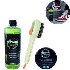 Imagem de Kit Limpeza Proteção Completo Tênis Tecido Calçado C Escova - Tênis Li