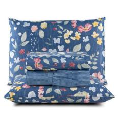 Imagem de Jogo De Lençol King 4 Peças Percal 300 Fios Estampado Lisboa - Linda C