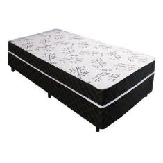 Imagem de Cama Box Conjugado Ortopédico Solteiro Branco Bamboo 88 X 188 X 40 - B
