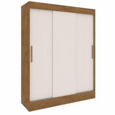 Imagem de Guarda Roupa Casal  03Portas De Correr 02 Gavetas Marselha Cor: Noguei