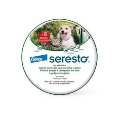 Imagem de Coleira Antipulgas Elanco Seresto Para Cães e Gatos Até 8kg