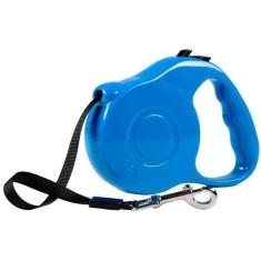 Imagem de Guia Retrátil Pet 5 Metros Cor Azul - BELLATOR
