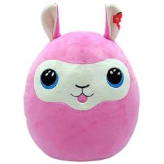 Imagem de Pelúcia Macia Beanie Boos Squish a Boo Lhama Rosa Lana