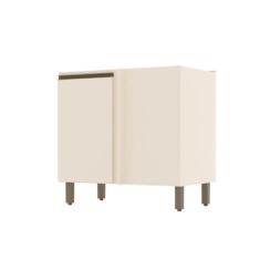 Imagem de Balcão Canto Reto 1 Porta Connect Off White