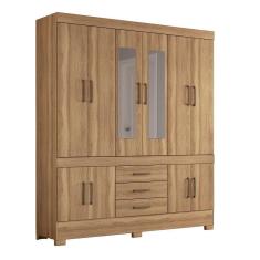 Imagem de Guarda Roupa Casal 10 Portas Com Pés E Espelho 83530el