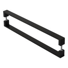 Imagem de Puxador De Porta Pivotante Alumínio Inoxidável Preto 80Cm