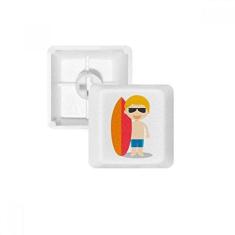 Imagem de Naked Surfing Australia teclado mecânico com desenho animado PBT kit de atualização para jogos