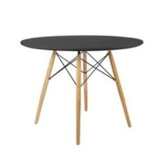 Imagem de Mesa De Jantar Redonda Eames Eiffel Wood Tampo 80cm 