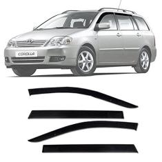 Imagem de Calha de Chuva Esportiva Toyota Corolla Fielder 2004 05 06 07 08 Fumê