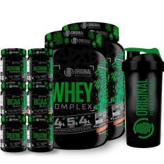 Imagem de Kit 2X Suplemento Em Pó Whey Protein Complex + 2X Bcaa + 2X Glutamina