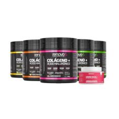 Imagem de Kit 5 Colágenos Renova Be Verisol Com Ácido Hialurônico (2 Limão - 1 Cranberry - 1 Tangerina - 1 Tropical)