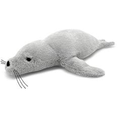 Imagem de Selo Pesado Animais de Pelúcia, Presente para Crianças - Grey Hug Seal Weighted Plush Animals 1.7lb, 23"