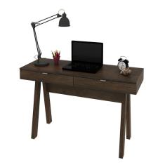 Imagem de Mesa Para Escritório 2 Gavetas ME4128 Rústico - Tecno Mobili