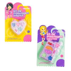 Imagem de Kit 2 Estojos de Sombras Maquiagem Infantil DiscoTeen
