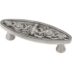 Imagem de Franklin Brass PBF663-BSP-C1 Puxador oval para gaveta de armário de cozinha, 5 unidades, estanho acetinado escovado, 5 unidades