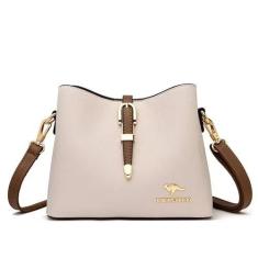 Imagem de Bolsa balde de couro de qualidade para mulheres bolsas de balde modernas bolsas Hobo para mulheres bolsas balde de couro, Cinza, Small