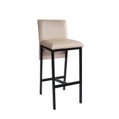 Imagem de Banqueta Nápoles B330 Compoarte Preto/Bege Metalizado