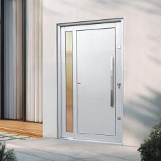 Imagem de Porta Pivotante Lambril Visione com Puxador Lado Esquerdo Elite 240x150 Branco