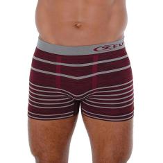 Imagem de Cueca Boxer Listrada Ultraleve Zeus DeMillus 290043 Vinho Barolo