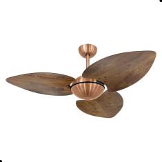 Imagem de Ventilador de Teto Dormamu Cobre Office 3 Pás Rádica Imbuia 127V com Controle