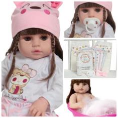 Imagem de Boneca Reborn Bebê Princesa Recém Nascida Com Enxoval - Cegonha Reborn