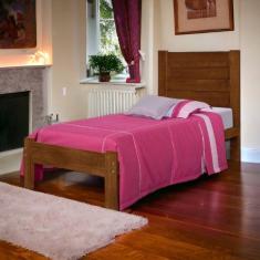 Imagem de Cama Lara Solteiro Castanho com Colchão Atraente