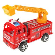 Imagem de Caminhão de Brinquedo Série Bombeiros 16 CM Carrinho Fricção
