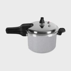 Imagem de Panela de Pressão 22 cm 5,4 L Fundo de Indução Estrutura Alumínio Antiaderente Pro-Ceramic Premium Cor Gris Linha Cerami