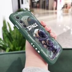 Imagem de Capa de astronauta espacial para Samsung A54 A34 A24 A14 A04 A04S A04E A73 A53 A33 A23 A13 A03 A72 A52 A52S A32 A22 A12 A71 A51 4G 5G, verde escuro 2, para Samsung A73 5G