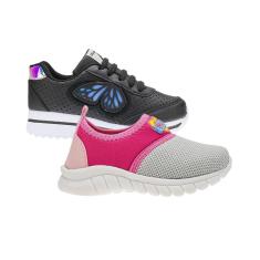 Imagem de Tenis Infantil Feminino Sapato Menina - KIT 2 PARES Tam 24 ao 34-Feminino