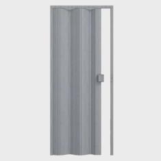 Imagem de Kit com 2 Portas Sanfonadas de Pvc 210x60cm Permatti Cinza Marmorizado