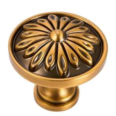 Imagem de Aandxmok Conjunto de 10 puxadores de armário de cozinha de níquel escovado puxadores de flores e pratos para gavetas de cômoda, guarda-roupa de banheiro, puxadores e placas de ferragens de armário