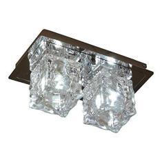 Imagem de Plafon Frost Aço 22x12cm Bronzearte