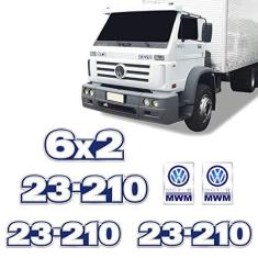 Imagem de Kit Adesivos 23-210 6x2 Emblemas Caminhão Volkswagen Mwm