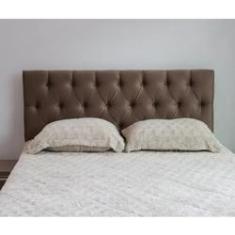 Imagem de Cabeceira Casal Queen 160cm Para Cama Box Sofia Corino Marrom - DS Móveis