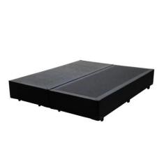 Imagem de Base Box King Bipartido Suede Preto - 193x203x27 - DMA