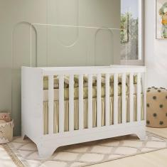 Imagem de Berço Mini Cama 3 em 1 Americano 100% Mdf Liam Retrô Espresso Móveis
