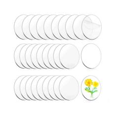 Imagem de Zzbakress 30 Peças de Círculos Acrílicos Transparentes, Espaços Em Branco Acrílicos Redondos, Discos Acrílicos Redondos, Folha Acrílica Em Branco para Páscoa, Halloween, Enfeite de Natal, Artesanato F