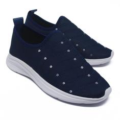 Imagem de Tênis Feminino Casual Confortável Calce Fácil Dia a Dia-Feminino