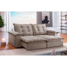 Imagem de Sofá Retrátil e Reclinável Hera 1,80m 02 Lugares Mola Ensacada TXR