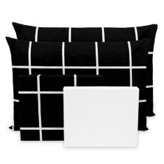 Imagem de Lençol King 4 Pçs Estampado Percal Flex 400 Fios Toque Acetinado - Dry