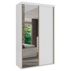 Imagem de Guarda Roupa Solteiro 2 Portas 1 Espelho 1,38M Lotus Belmax