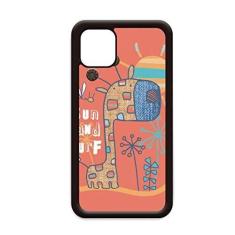 Imagem de Capa Girafa desenho animado Animal Sunshine vermelho para iPhone 12 Pro Max para Apple Mini Mobile Case Shell