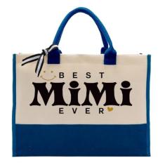 Imagem de Bolsa de lona para Mimi, Best Mimi Ever, sacola de lona de algodão, presente de dia das mães para mãe, presente de filha e filho, bolsa feminina de fim de semana, sacolas reutilizáveis para