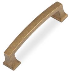 Imagem de COTYKILEY Pacote com 10 puxadores de armário de cozinha de latão antigo 3,75 polegadas (96 mm) Puxadores de armário de cozinha vintage puxadores de gaveta puxadores de gaveta puxadores de cômoda