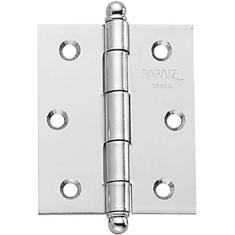 Imagem de Dobradiça Para Porta Em Aço Sem Anel 3.1/2x3" Cromado