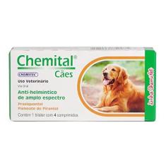 Imagem de Medicamento Chemital para Cães adultos 4 Comprimidos