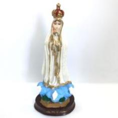 Imagem de Escultura Nossa Senhora de Fátima 15 cm resina