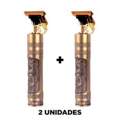 Imagem de 2 Maquinas Cabelo Dragao Maquininha Dourada Aparador Pelos - Desert