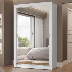 Imagem de Guarda-Roupa Solteiro 2 Portas De Correr Com Espelhos 2 Gavetas Vivare
